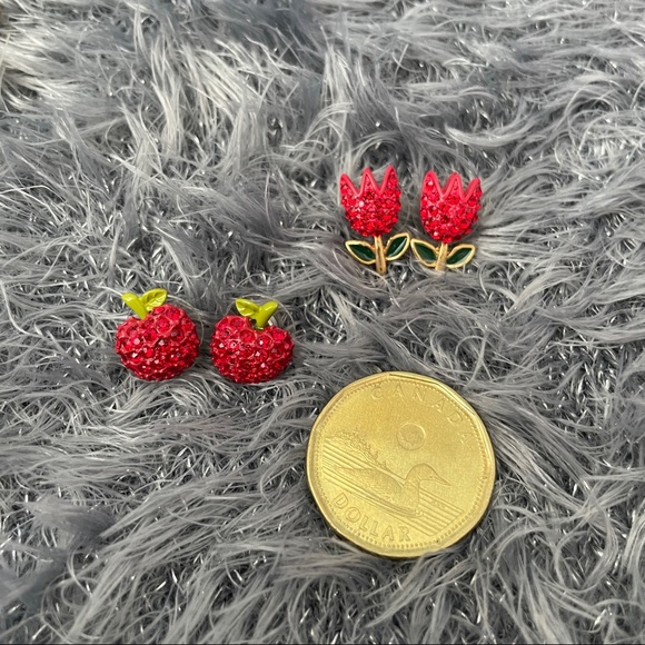 Two Pairs of Betsey Johnson Earrings - Picture 3 of 3